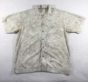 Honolua Surf Co. Men's XL Tropical Hibiscus Floral Print Cotton Button Up Shirt